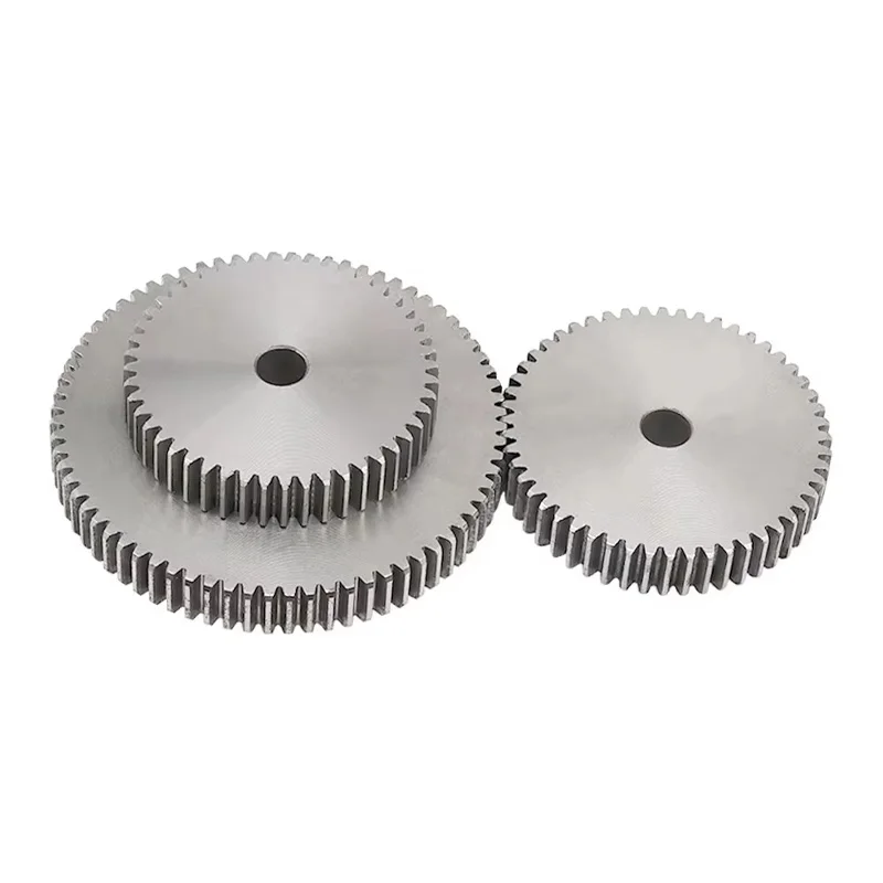 1Pcs 1 Mod Spur Gear 28/29/30/31/32/33/34/35~40/45/50/60 45# Steel Thickne 10mm Flat Gear Metal Motor Pinion Transmission Gear