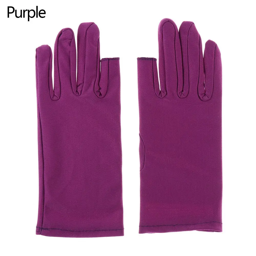 

Короткие обтягивающие спортивные/велосипедные перчатки из тонкого спандекса, летние перчатки с двумя открытыми пальцами для сенсорных экранов