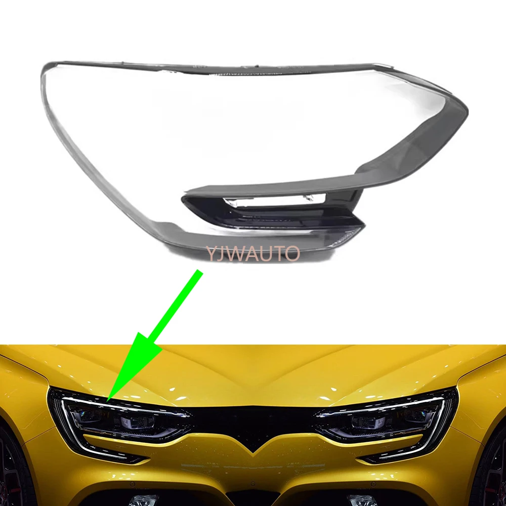 For Renault Megane Samsung 2015 2016~2022 2023 Headlamp Lens Car Headlamp Cover Glass Replacement Front Lamp Shade Auto Shell