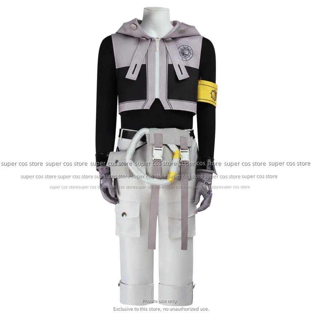Gachiakuta Rudo Surebrec Anime Costume Cosplay Uniforme Felpa con cappuccio Guanti Akuta Detergenti Halloween Carnevale Puntelli del partito per le donne Uomini