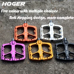 HOGER Pedals Sepeda MTB Aluminum Alloy Non-slip Sealed Bearing Bicycle Pedal Bicycle Pedal Flat Bicycle pedal HP-20