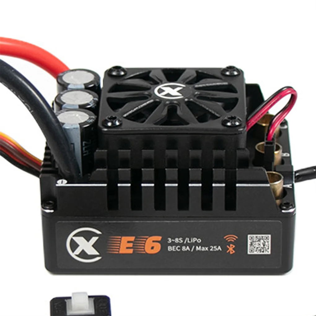 RC ESC SURPASSHOBBY Rocket Brushless E6 200A (3-8S) ESC 4S Elektroniczny regulator prędkości Wodoodporny dla 1/7 1/8 RC Car Buggy Car