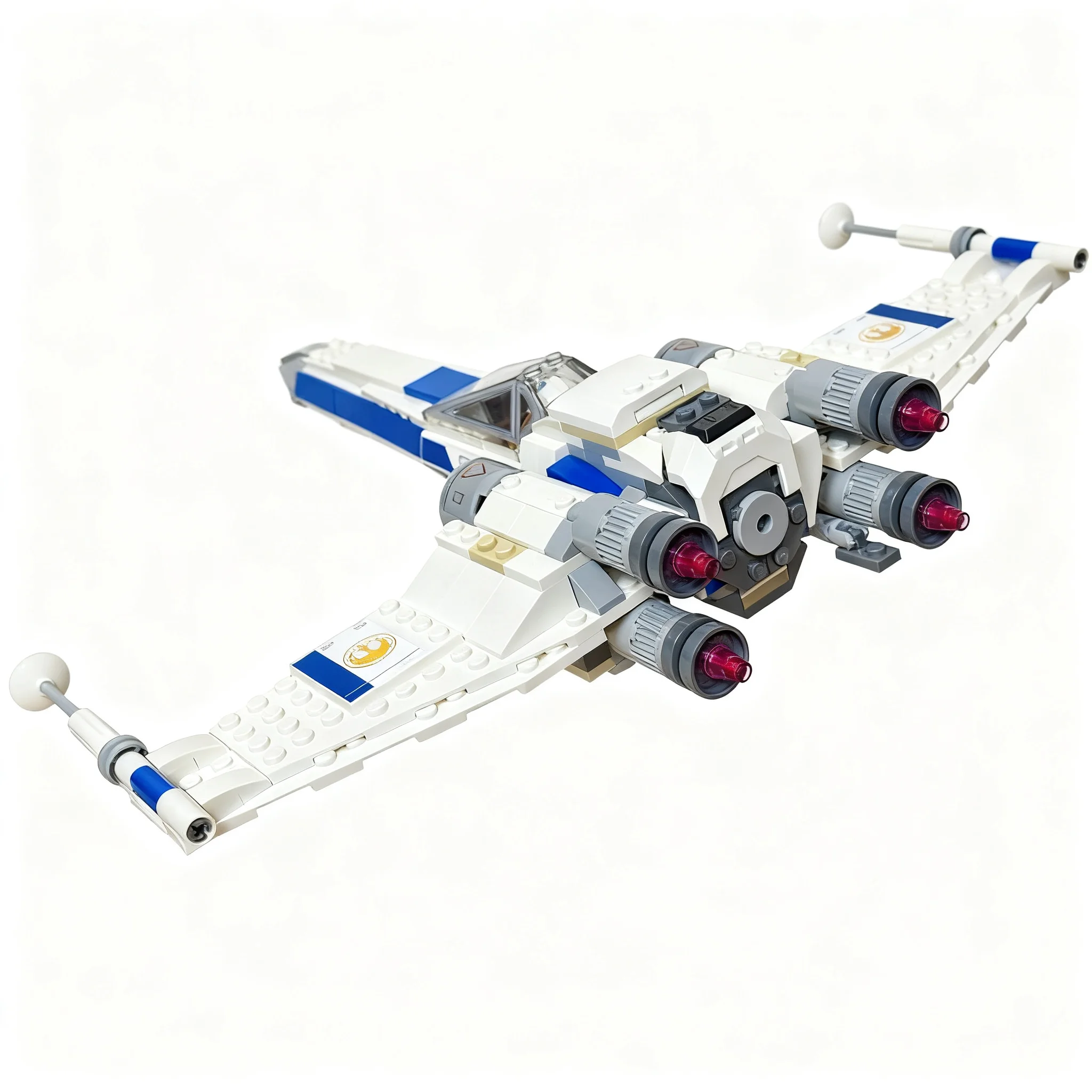 437pcs MOC New Republic Advanced Z-95 AF4-H Headhunter– Alternate Build XWing Starfighter Star Battle Model Building Blocks Toys view 3