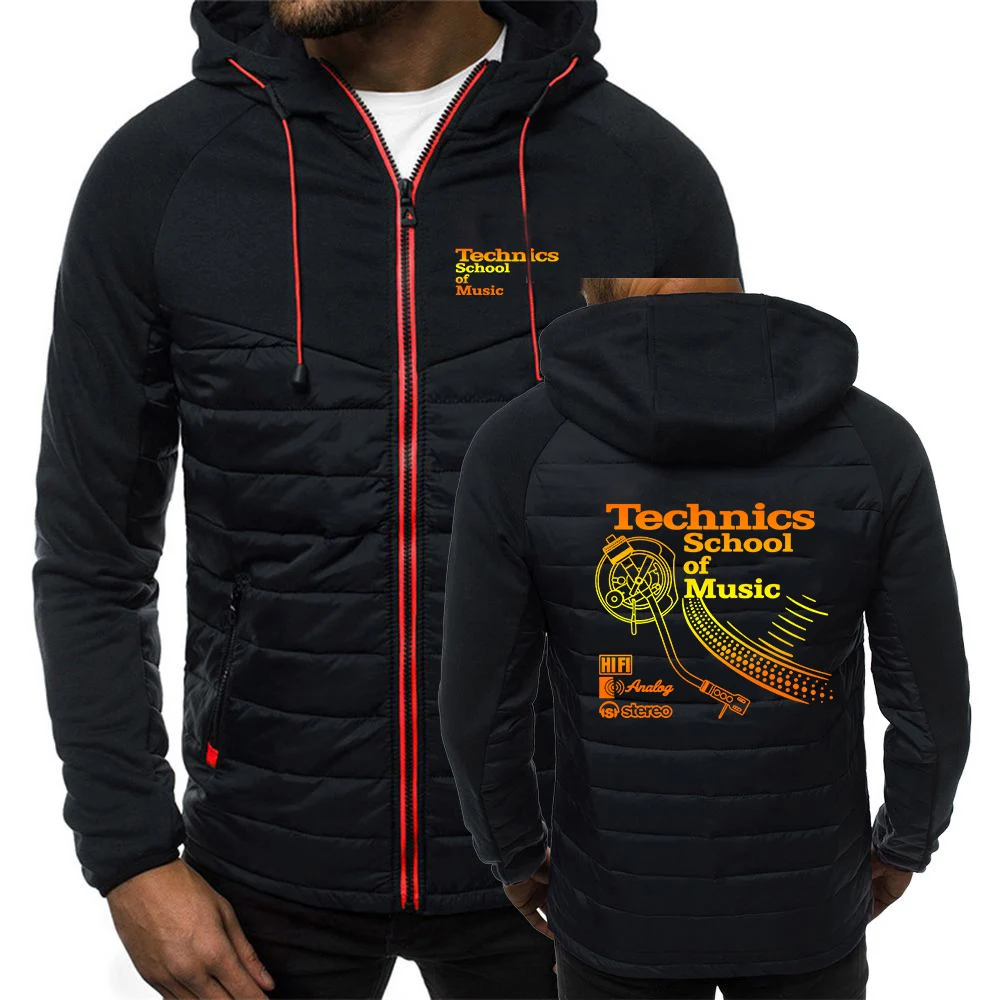 Technics Logo Dj Music The men's multi-color cotton coat is suitable as it comes in a wide range of colors hoodies jacket