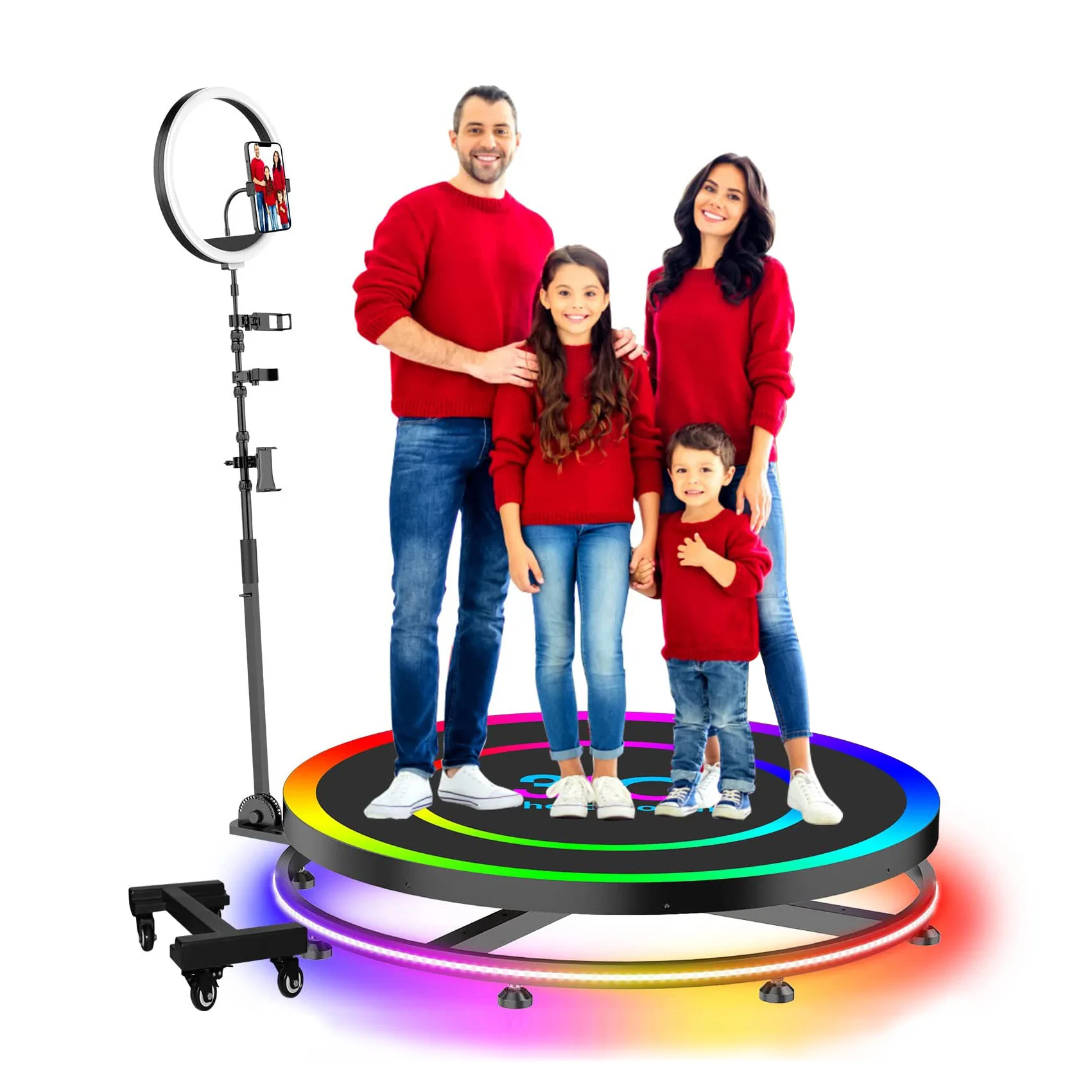 360 Ring Camera Outdoor Live Photography Booth Rotating and Surrounding  Small Stage