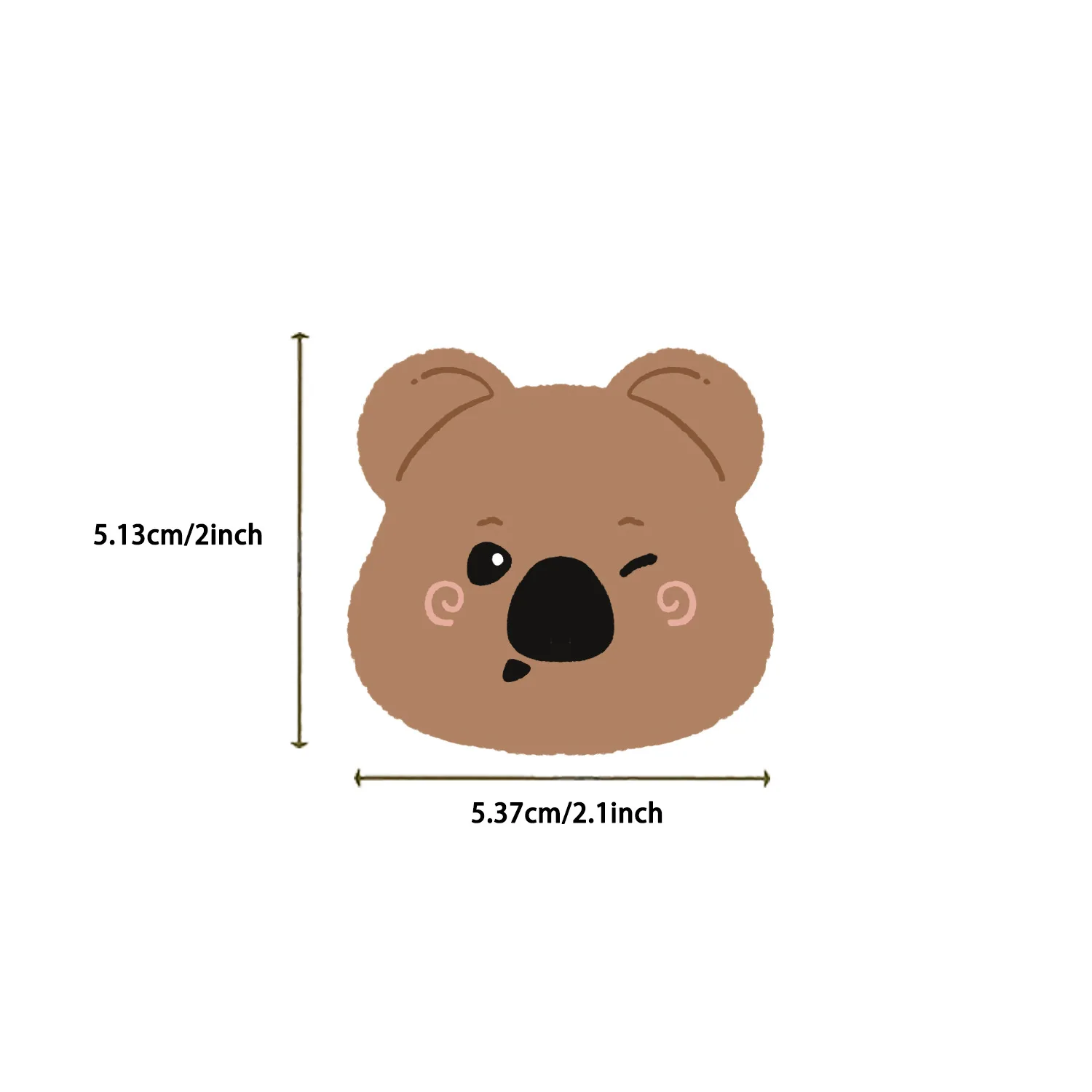 50 Stuks Transparante Leuke Korte Staart Dwerg Kangoeroe PET Waterdichte Speelgoed Sticker Decoratieve Cup Venster Skateboard Gitaar Stickers