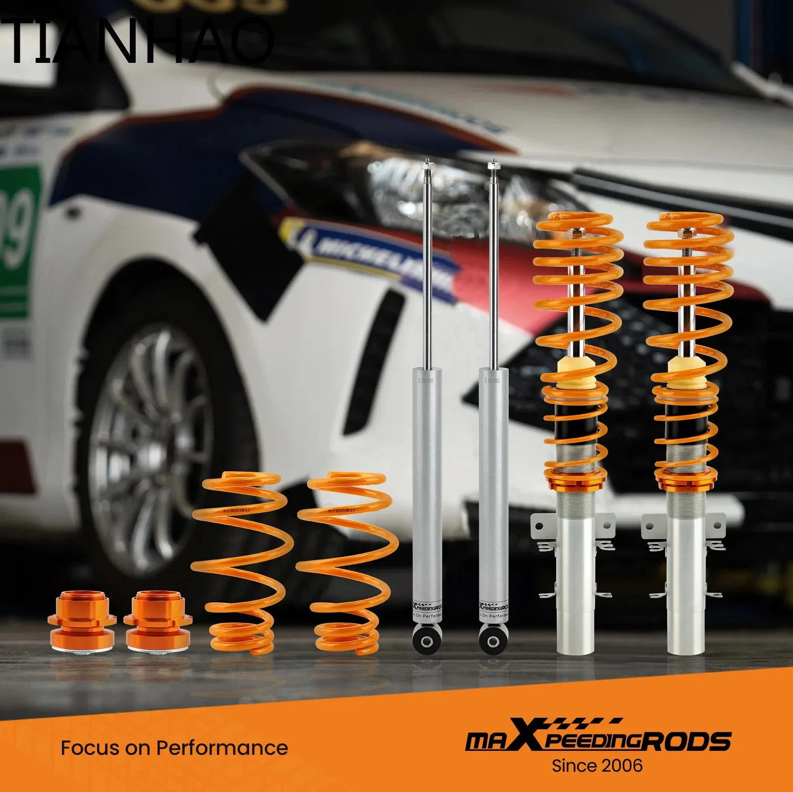 Street Coilovers Suspension Kit for Skoda Fabia Mk1 6Y Inc vRS hatchback Estate Suspension Coil Spring Kit