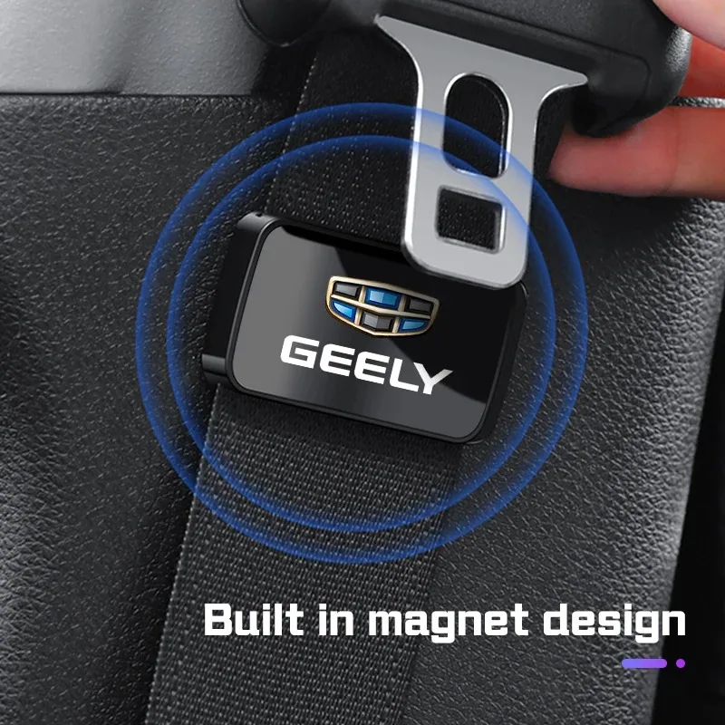 Magnetic Car Seat Belt Holder Stabilizer Fastener For Geely Coolray Geometry C GX3 Emgrand X7 EC7 LC Binray Panda Tugella Atlas 2