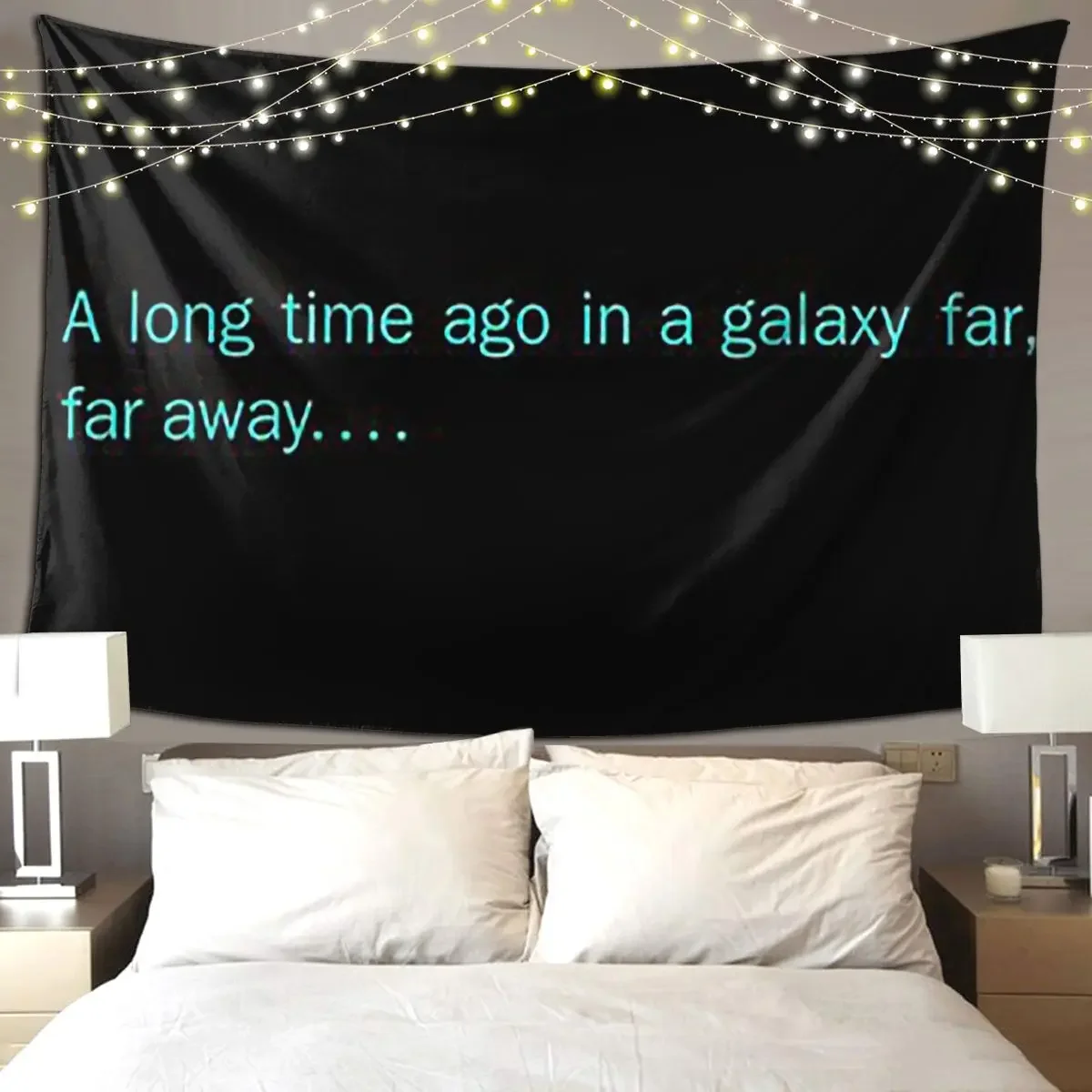 In A Galaxy Far Far Away Tapestry Art Wall Hanging Aesthetic Home Decoration Tapestries for Living Room Bedroom Dorm Room