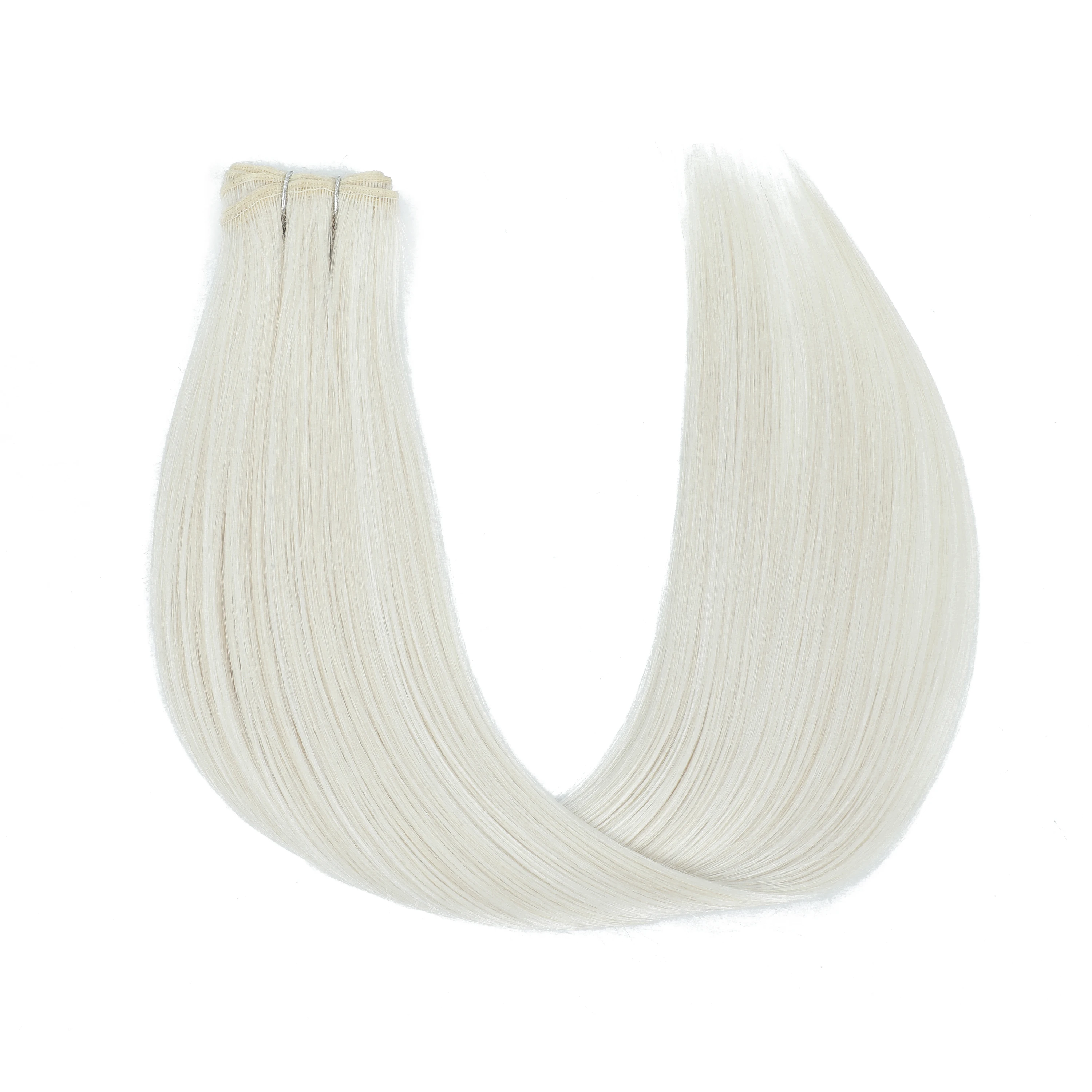 36 Zoll 200 g glattes Haarbündel 26 Zoll 150 g Bio-Synthetik-Klavierblond-Braun # 613 M618 Hochtemperaturfaser-Haarweberei