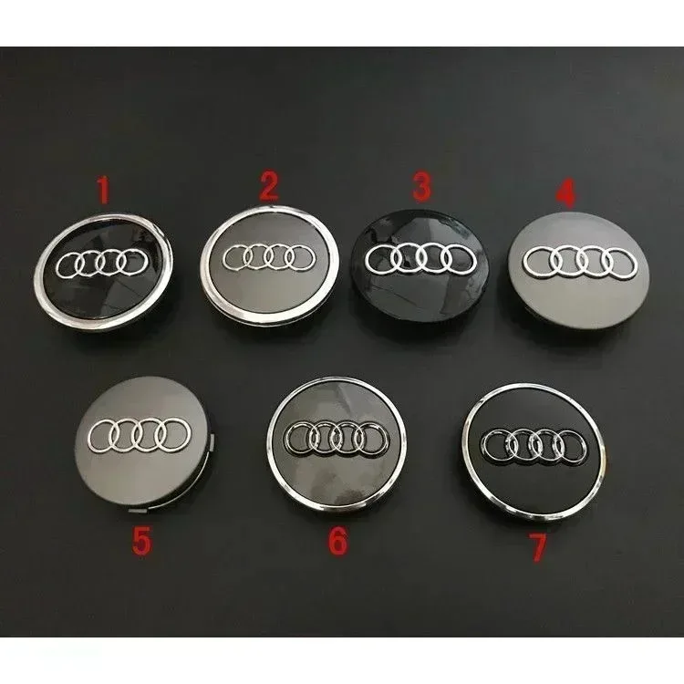 

AUDI Wheel Center Cap Hub Covers 4pcs/Set 60mm 61mm 68mm 69mm 77mm Car Styling Badge for A3 A4 A5 A6 A7 A8 S4 Auto Accessories