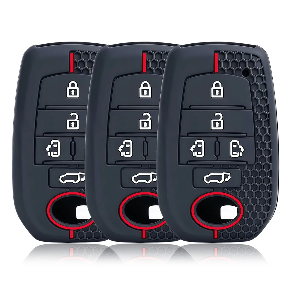 5 Buttons Silicone Car Remote Key Cover Case for TOYOTA Sienna RAV4 VENZA Mirai Hybrid Vehicles Alphard PREVIA Voxy Accessories