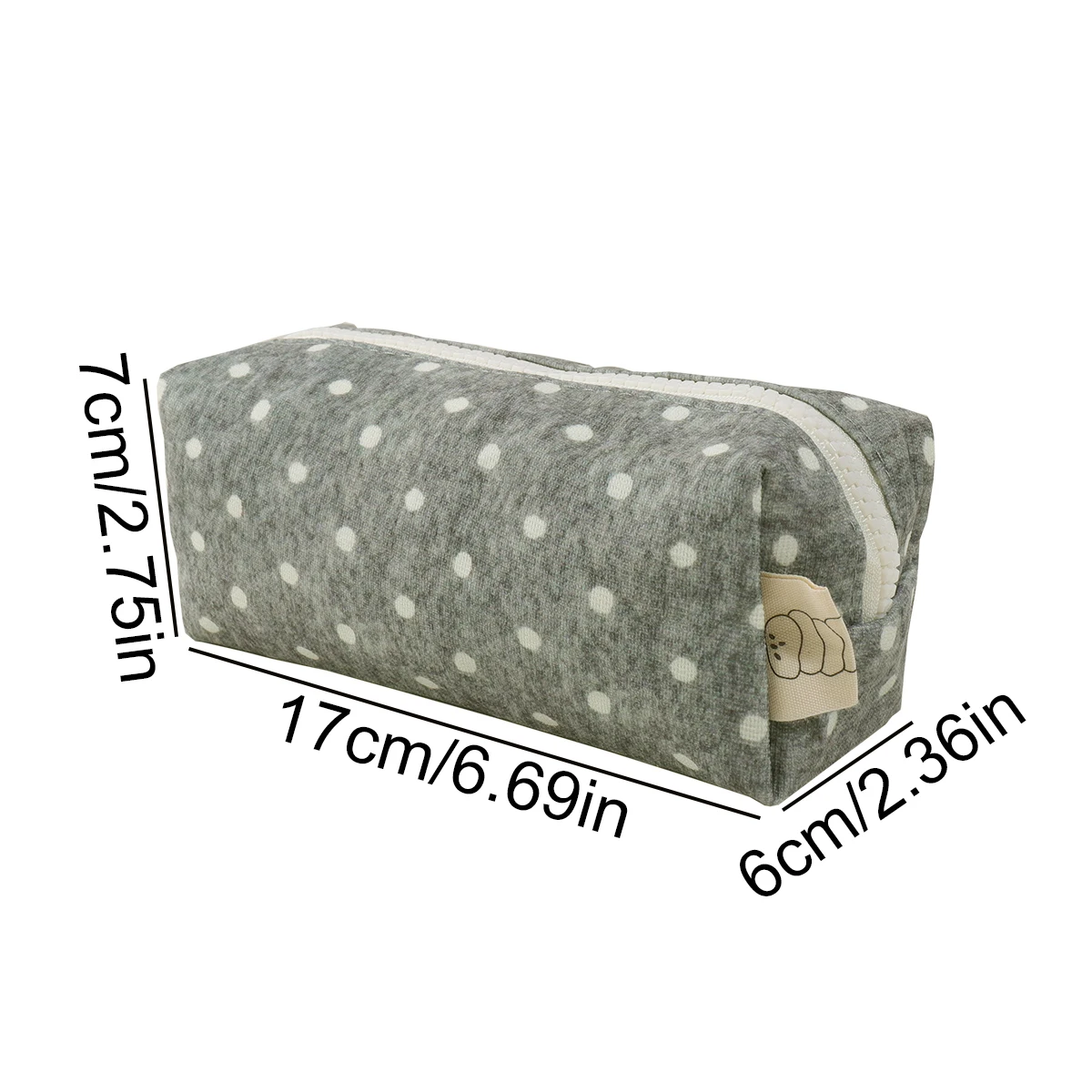 Portable Single-Layer Polka Dot Pencil Case, Fashionable Student Stationery Bag, Exam Supplies and Stationery Storage, DIY Gift