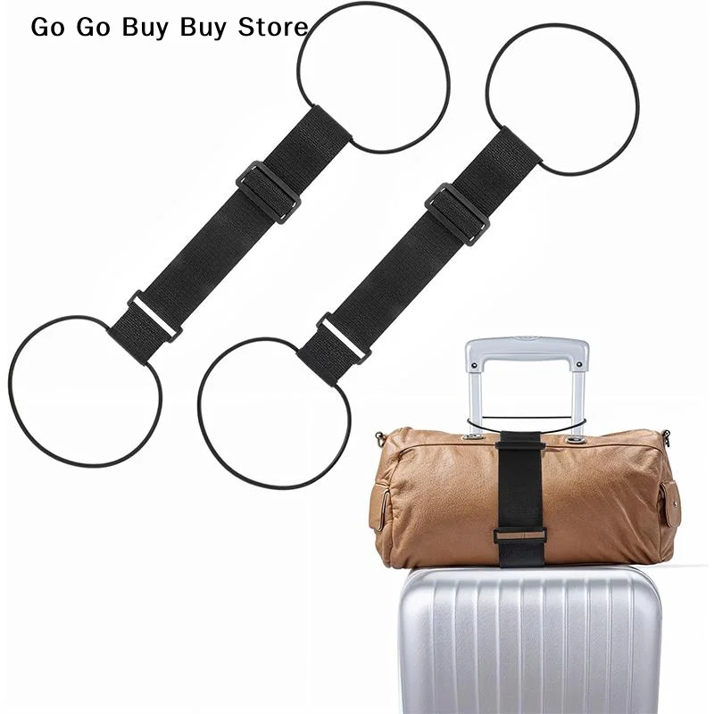 【S】Adjustable Elastic Luggage Strap With Hook Loop For Securing Luggage Suitcase Bag Organizer Hold-Down Straps Travel Accessory