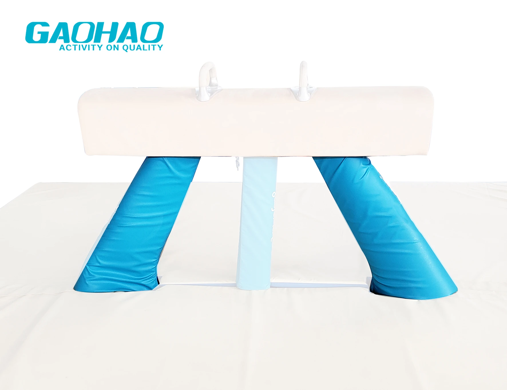 Competition Pommel  Horse gymnastic gym body training pommel horse with leg pad strong pommel handle boy gymnastics use