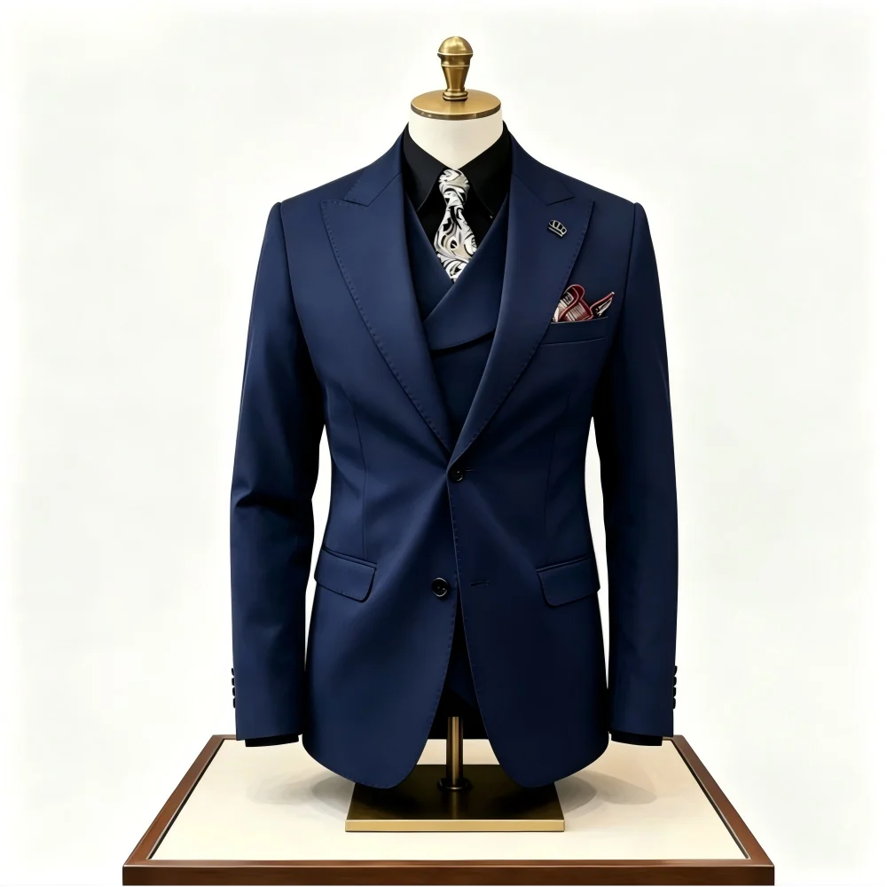 Eleganter Einfarbiger 3-Teilig – Men'S Fashion For Wedding Bewertung und Preis