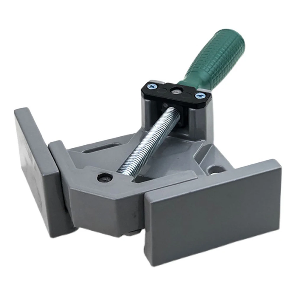 

Right Angle Fixture Aluminum Alloy Square Clamp Single Handle Adjustable Swing Jaw for Carpentry Picture Frame Metal Welding