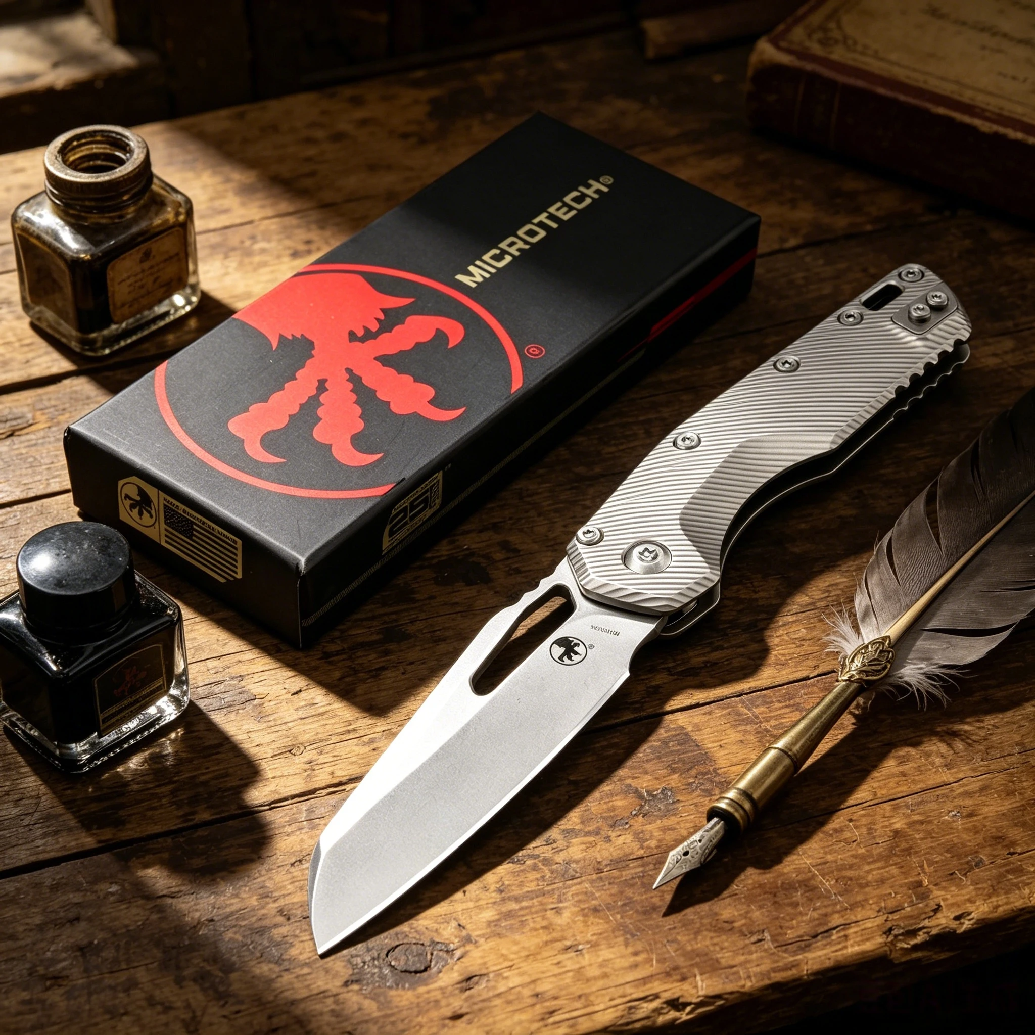 Survival Knife Full Tang - Microtech-MSI - Hochwertiges Klappmesser, M390MK Stahl,