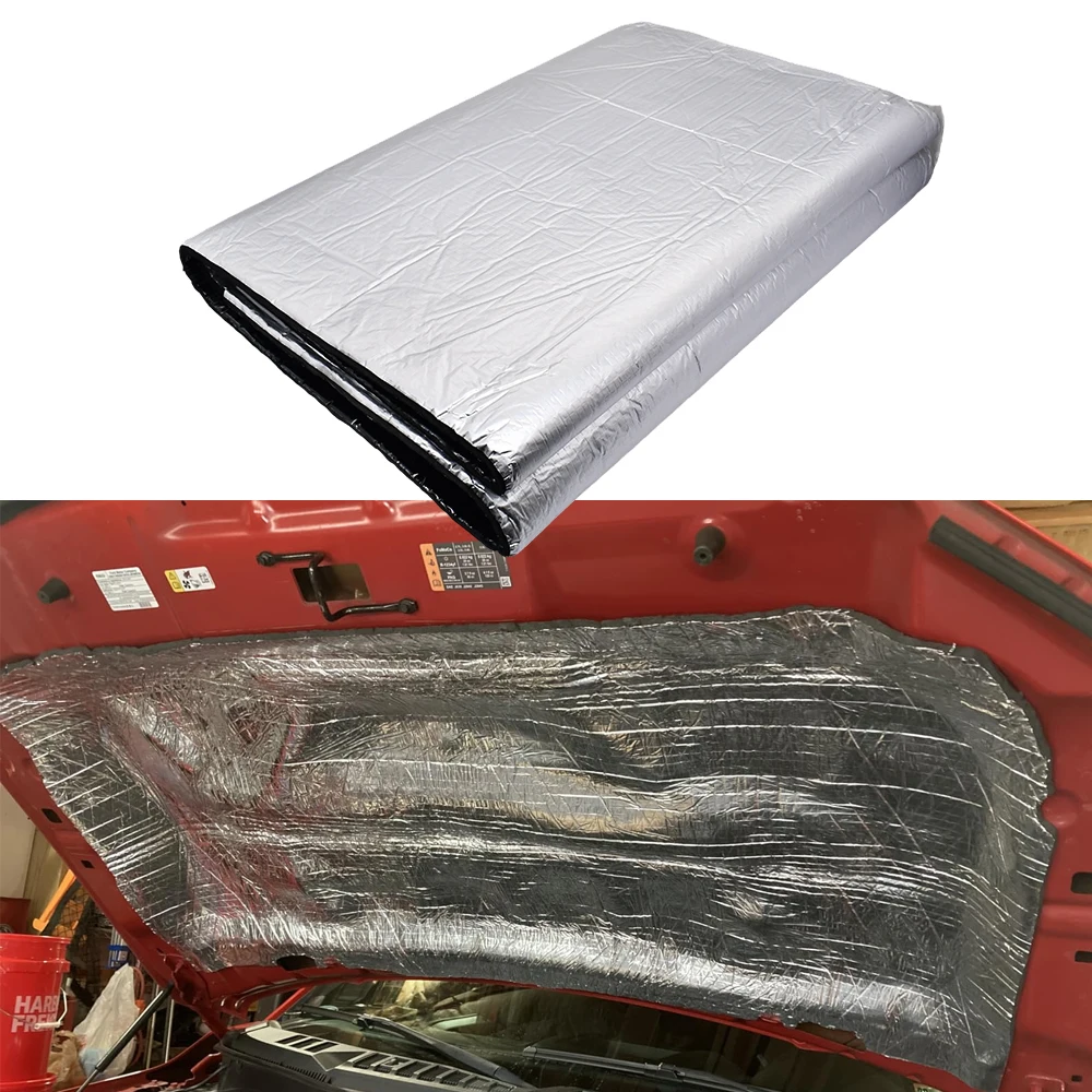 Fireproof Heat and Sound Insulation Mat 200x50cm Acoustic Thermal Mat Soundproof Wall Panels Noise Insulation for Car Deadening