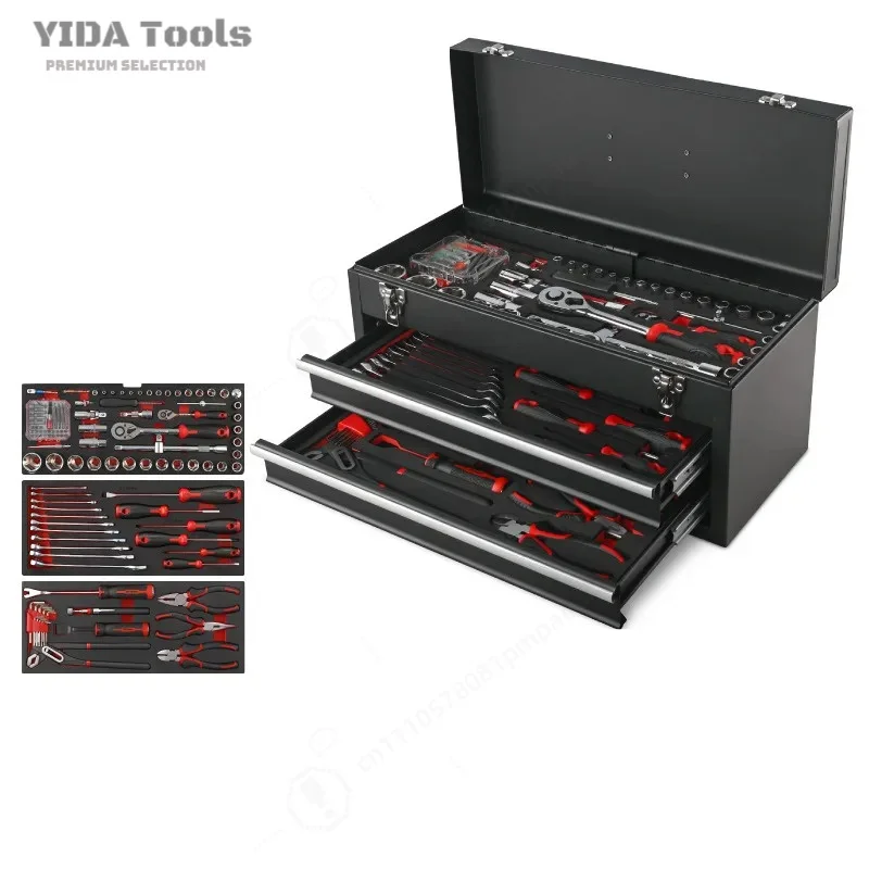 Auto Repair Sleeve Wrench Set Automotive Special Combined Maintenance Socket Head Ratchet Multi Function Tool Kit
