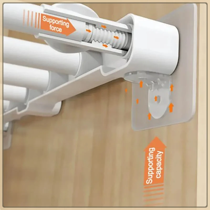 

4/10pcs Wardrobe Divider Brackets Non-Marking Sticky Kitchen Cabinet Divider Brackets Anti-Side Slip Layer Support Brackets