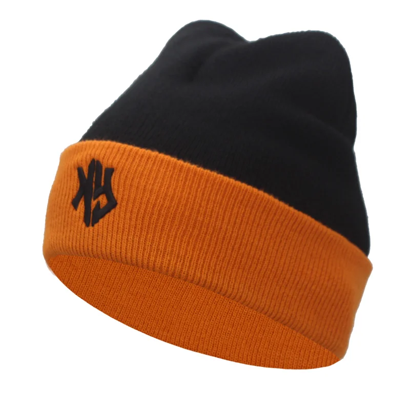 Skullies Beanies النساء القبعات الشتوية للرجال قبعة صغيرة للنساء قبعة نيويورك Beany الخريف الرجال محبوك قبعة قبعة أوم الجمجمة Gorro بونيه قبعات