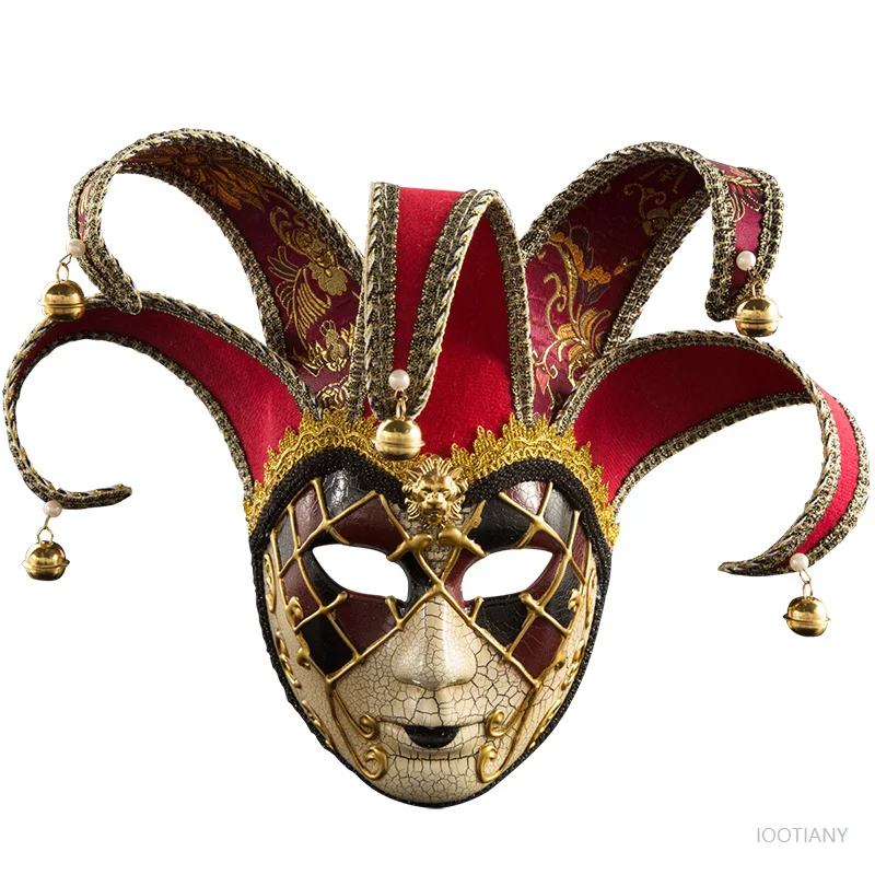 Maschera Joker per Ballo in Maschera, per Uomo/Donna, Maschera Veneziana per Feste Musicali, Halloween, Matrimoni, Mardi Gras, Feste a Tema