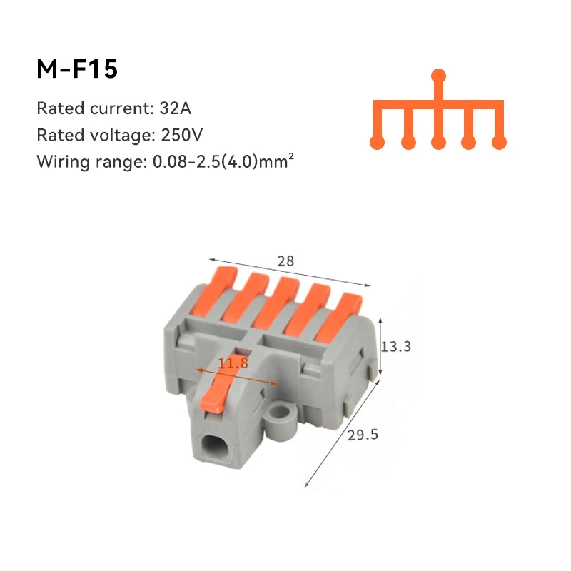 10/30/50 PCS Mini Snelle Bedrading Kabel Connectors Universele Compact Splitter Elektrische Geleiders Push-in Thuis klemmenblok