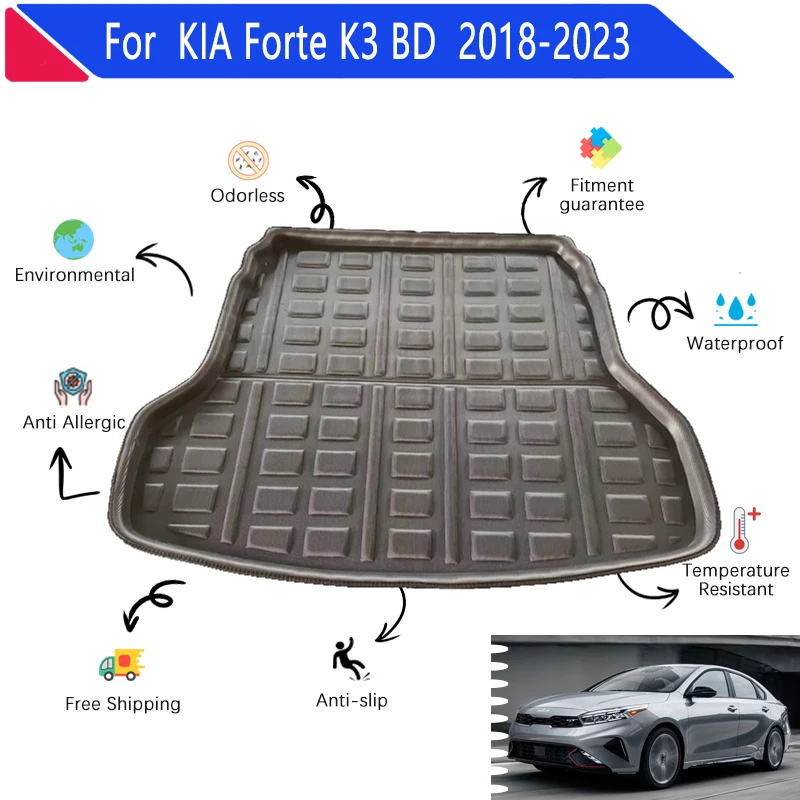 

Car Trunk Mats for KIA Forte 2019 Accessories Kia K3 Cerato BD 2018~2023 3D EVA Material Car Rear Cargo Tray Trunk Mat Rear Pad