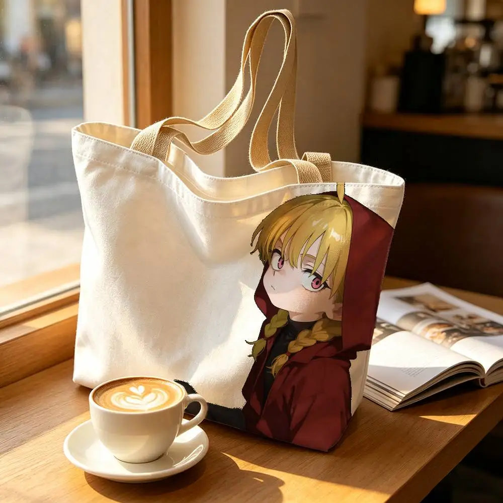 D-Daemons of the S-Shadow Realm Print Bag Eco Shopper Cotton Jute Bag Reusable Bag Foldable Reusable Sac Tissu