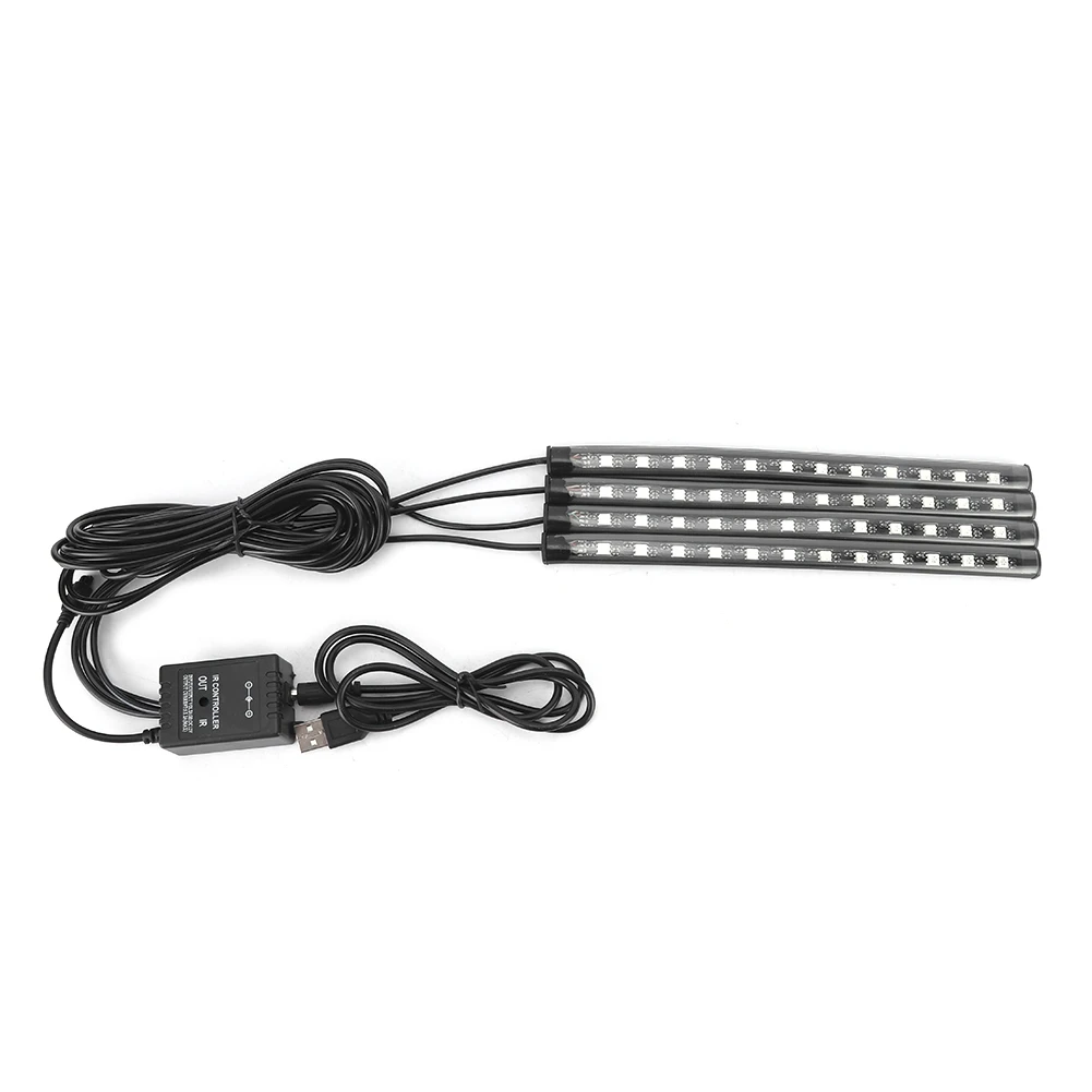 Car 48LEDs Sound Control Atmosphere RGB Decorative Light with Remote Control