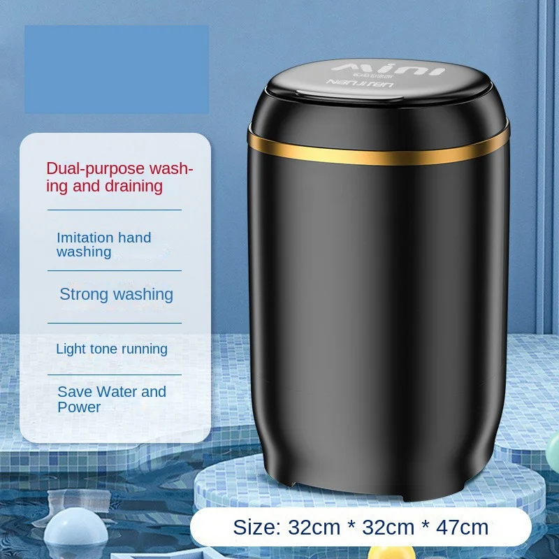 غسالة توربو صغيرة 3 في 1، غسالة محمولة بالموجات فوق الصوتية، غسالة منزلية ذكية بمستشعر