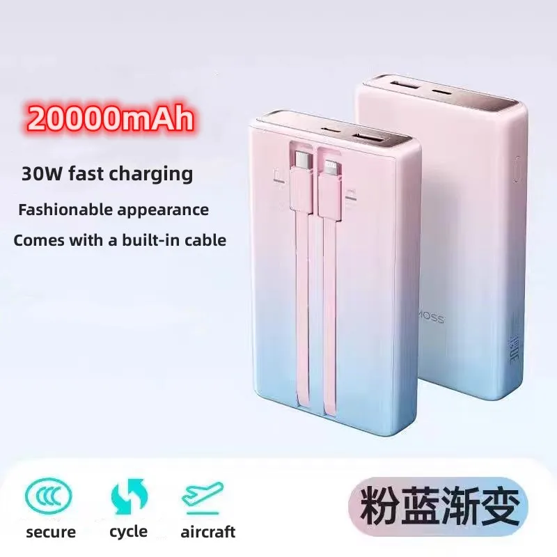 

100%original 20000mAh for ROMOSS 22.5W Super Fast Charging Portable Power Source Fashion Gradient High-capacity Power Bank