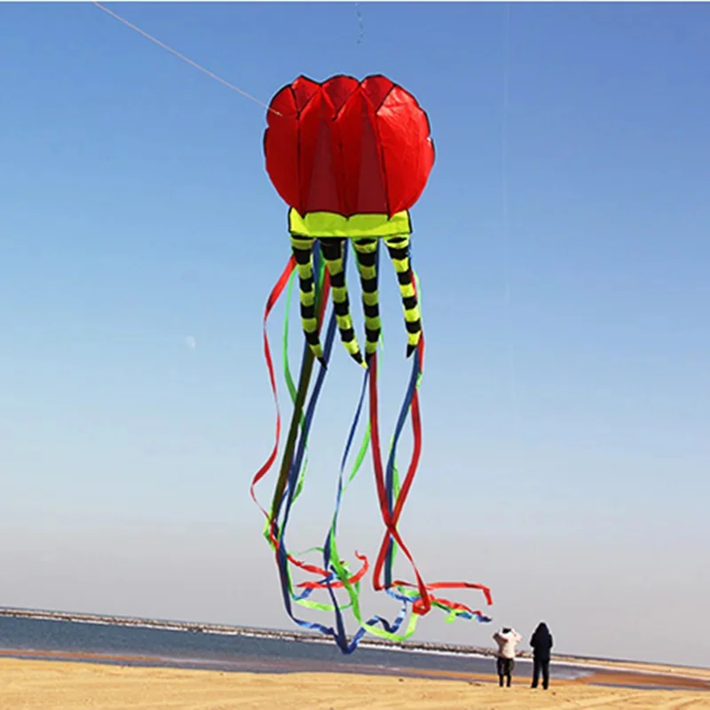 free shipping 8m jellyfish kites flying for adults kites line nylon kites factory giant flying kite windsurfing equipment flying