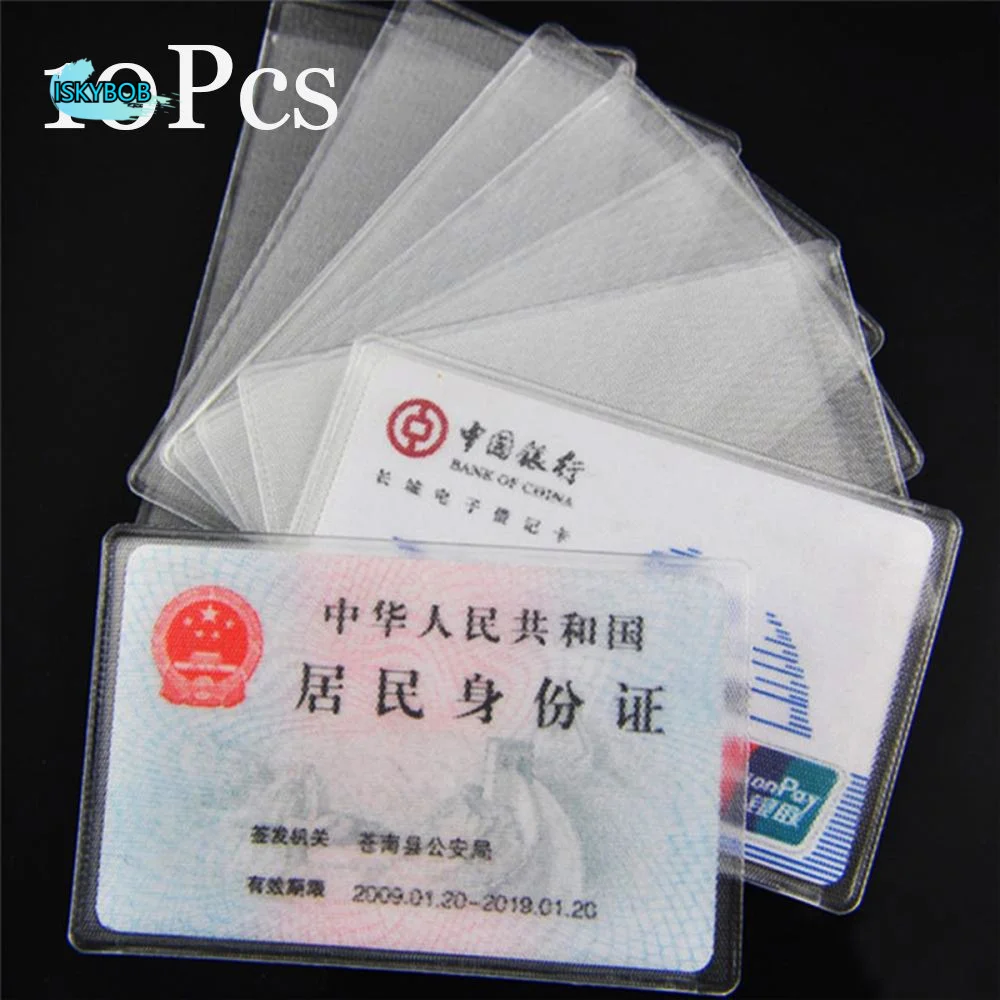 

Casual Professional Protect Credit Cards Anti-magnetic PVC Card Cover Bank ID Card Sleeve Card Case ID Card Holder
