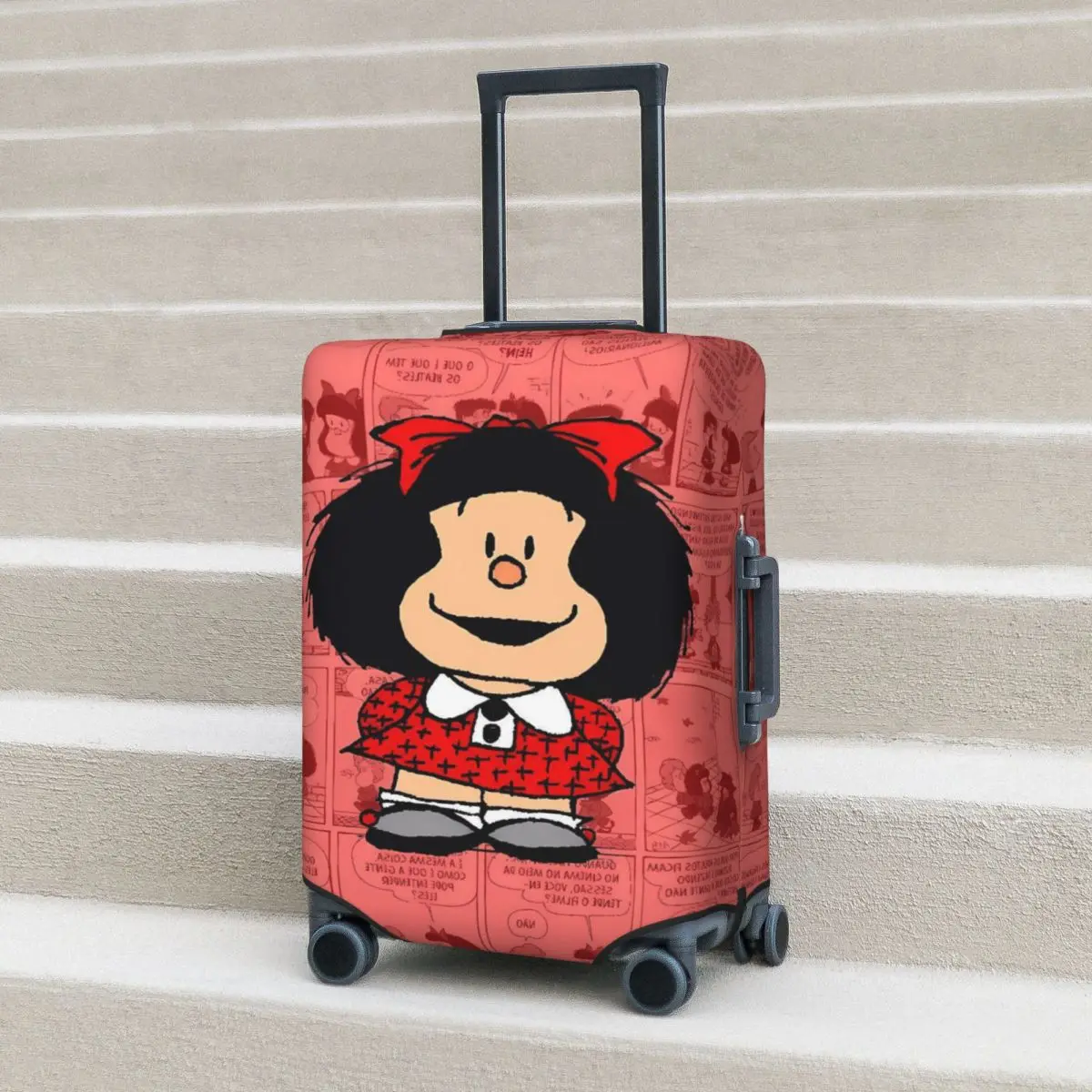 

Anime Mafaldas Brave Girl Suitcase Cover Holiday Fun Luggage Supplies Protector