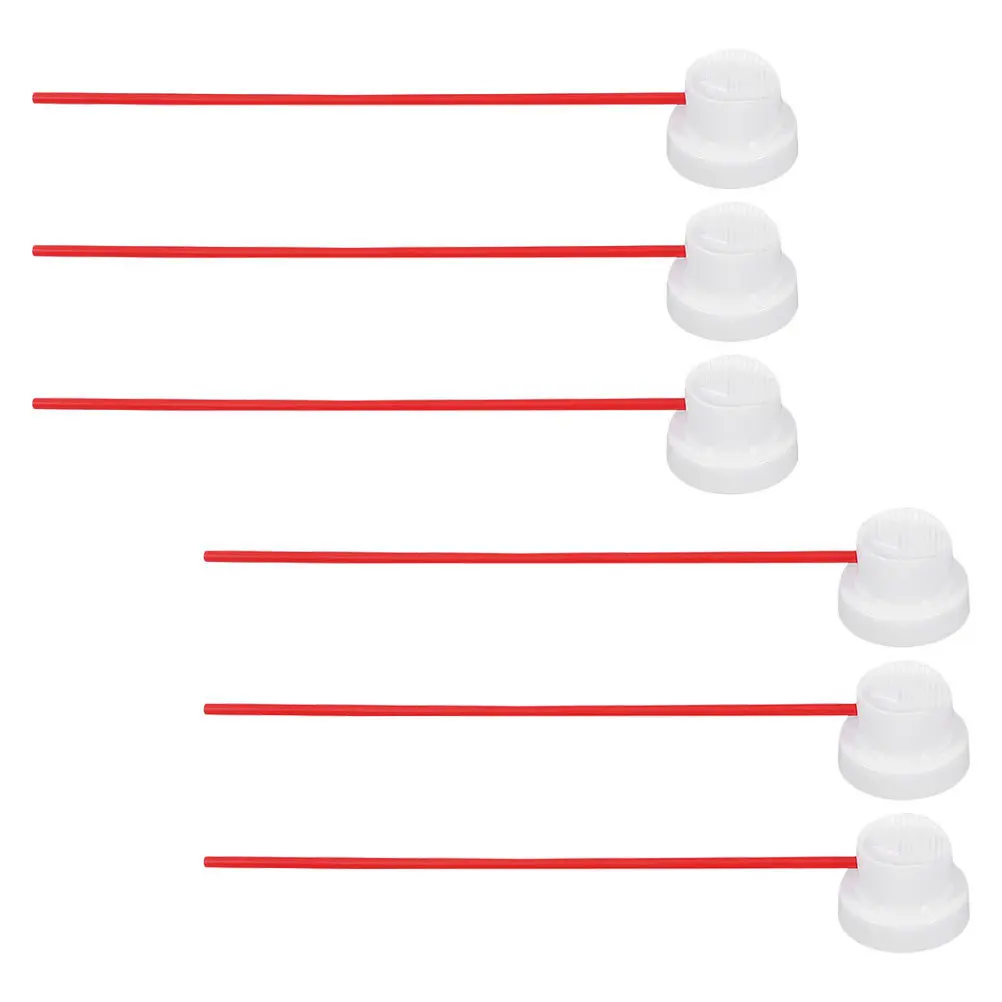 6Sets Spray Can Nozzle Replacement Extension Tubes Flexible Tips for Oil Cleaner Maintenance Fluid Application