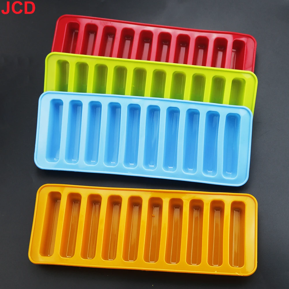 JCD 10 Long Fingers Silicone Mold Sausage Hot Dog Ham Sausage Mold Cake Baking Biscuit Mafen Cup Cake Mold