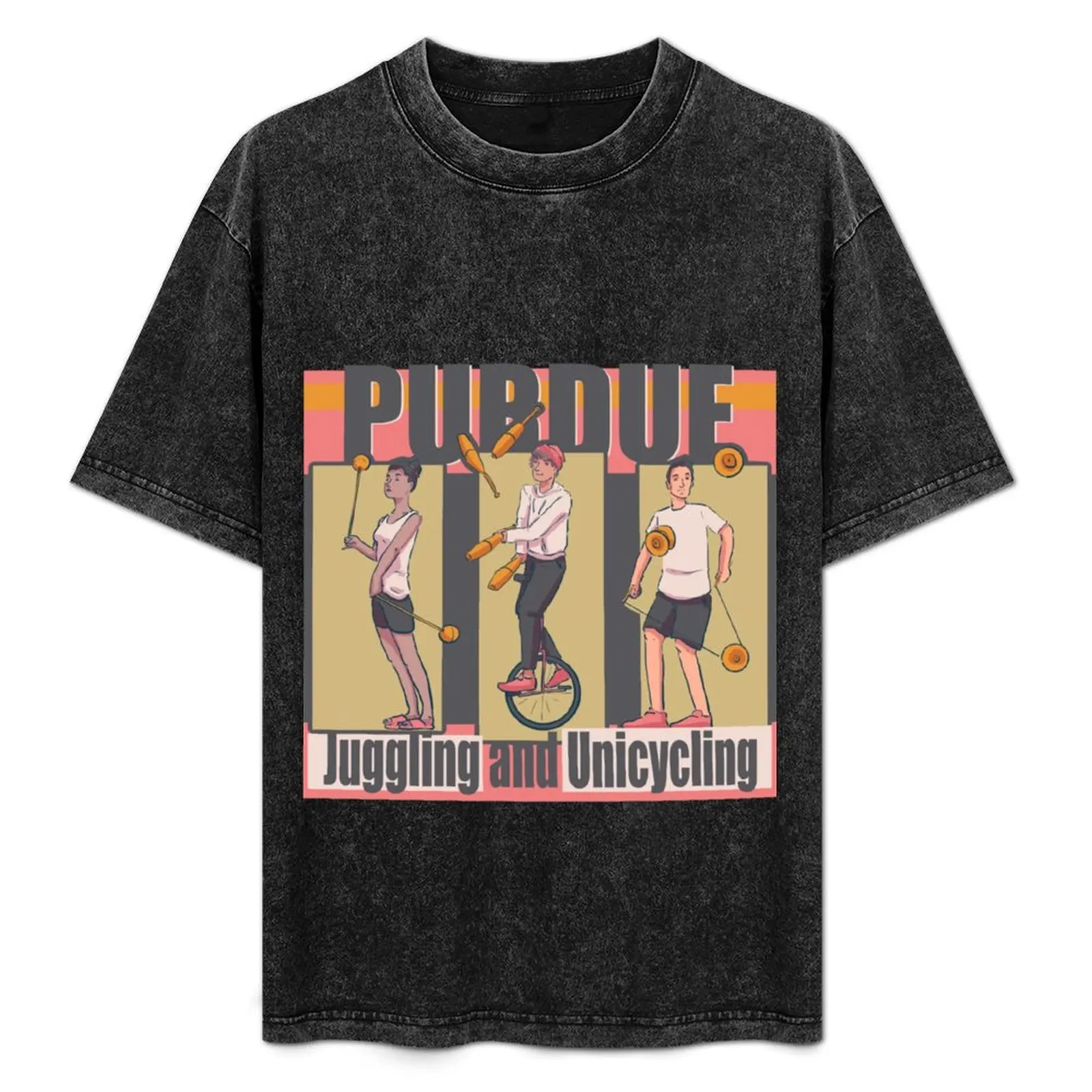 

Purdue Juggling and Unicycling Club T-Shirt Simple Trendy Casual T-Shirt