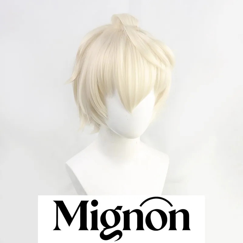 เก็นชิน อิมแพ็ค เบนเน็ตต์ คอสเพลย์ วิกผม ผมสั้นแหลม ของขวัญวันฮาโลวีน