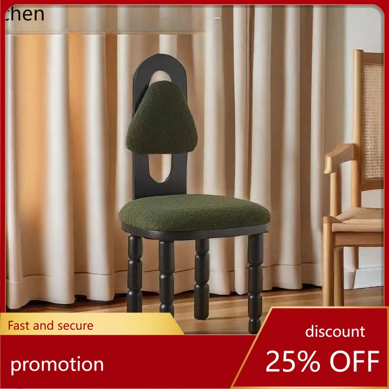 

LXC Ancient Style Dining Chair Solid Wood Vintage Backrest Chair Retro Table and Chair Vintage Furniture
