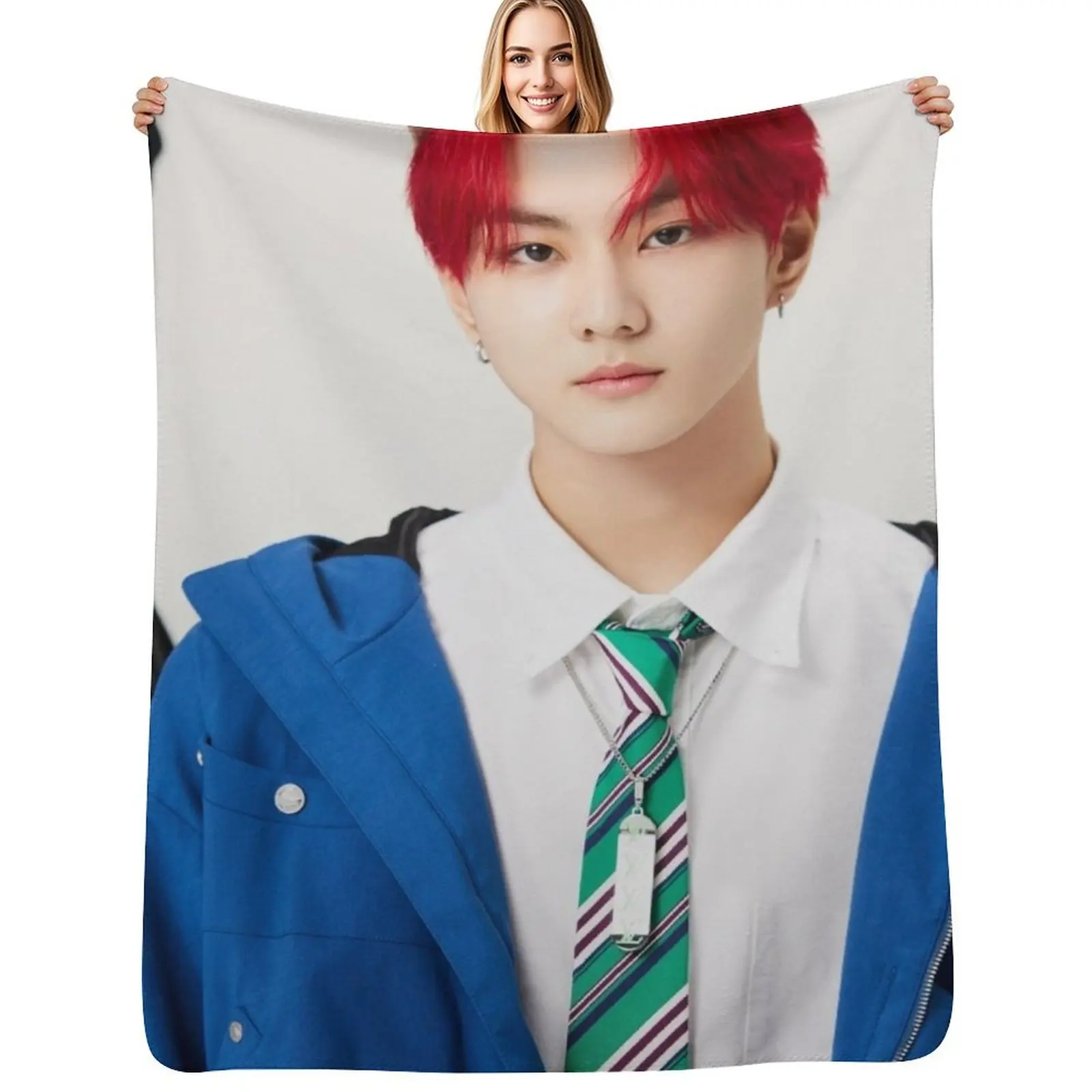 

jungwon Throw Blanket No Pilling Soft Warm Blanket for Bed