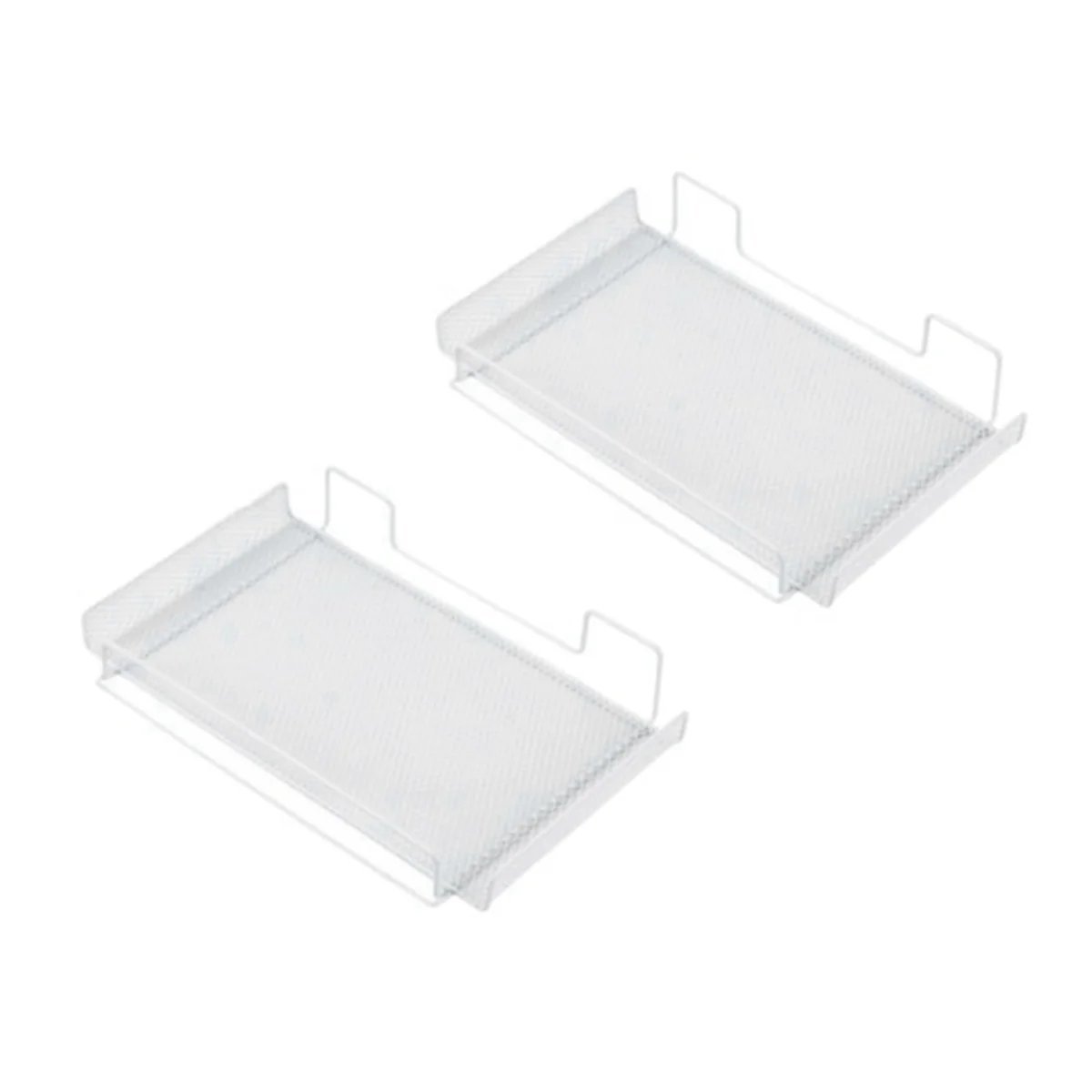 

BHTS Router Rack Bracket Wall-Mounted Punch-Free TV Set-Top Box Storage Rack Desktop Japanese Style White