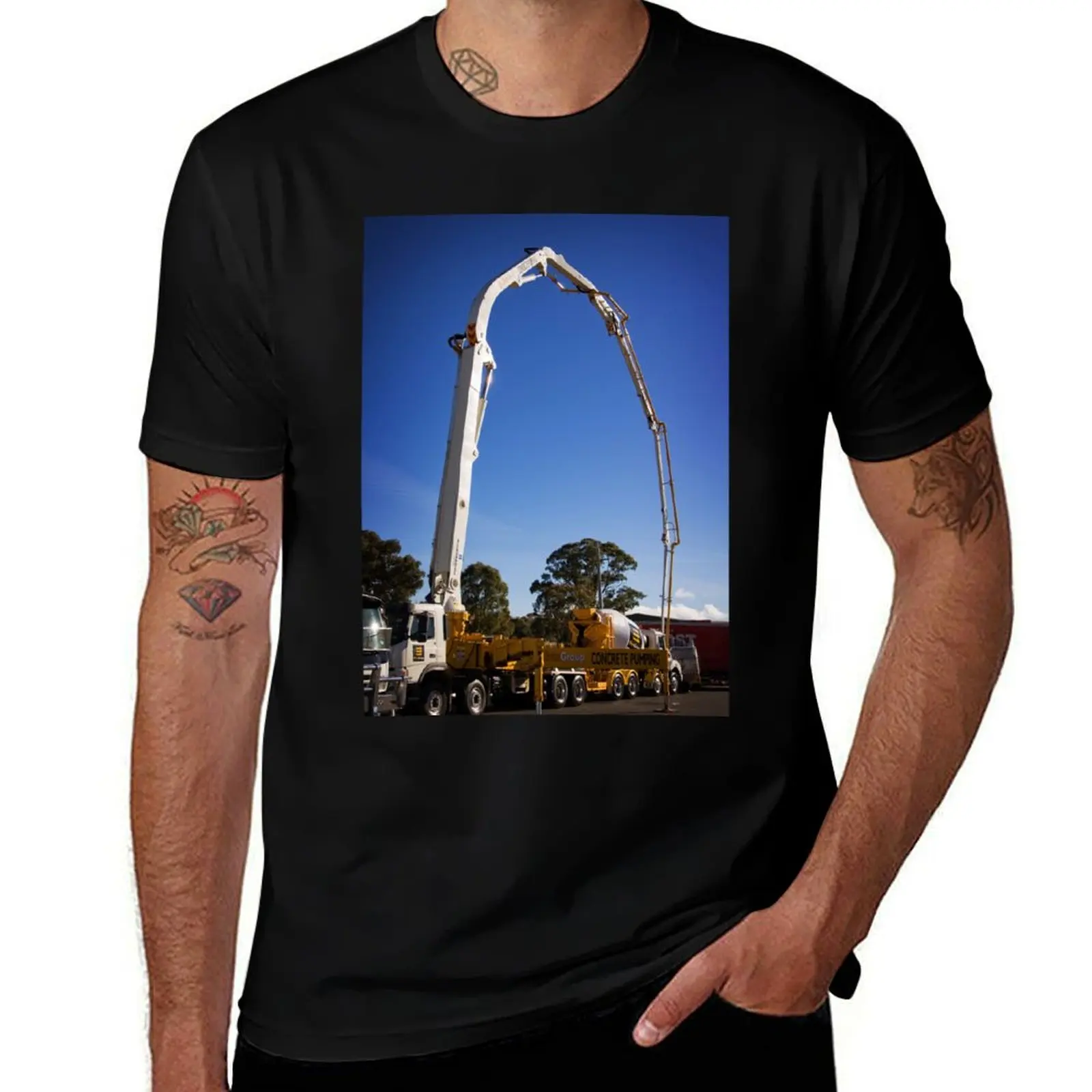 Concrete Pump (1) T-Shirt Anti-Fade Casual Tee Shirt T-Shirt