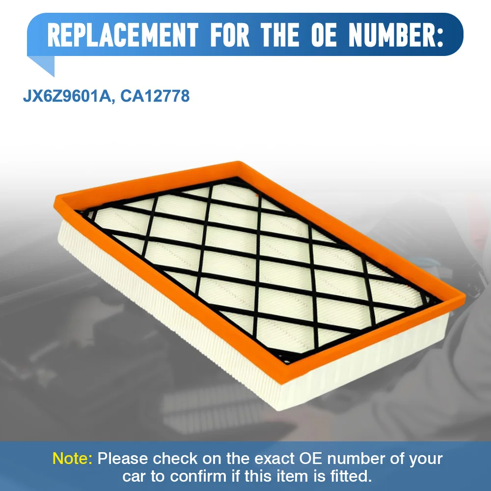 

1 Pc Car Engine Air Filter Cleaner Replacement accessories For Ford Bronco Sport 1.5L/2.0L 2021 2022 2023 CA12778 JX6Z9601A