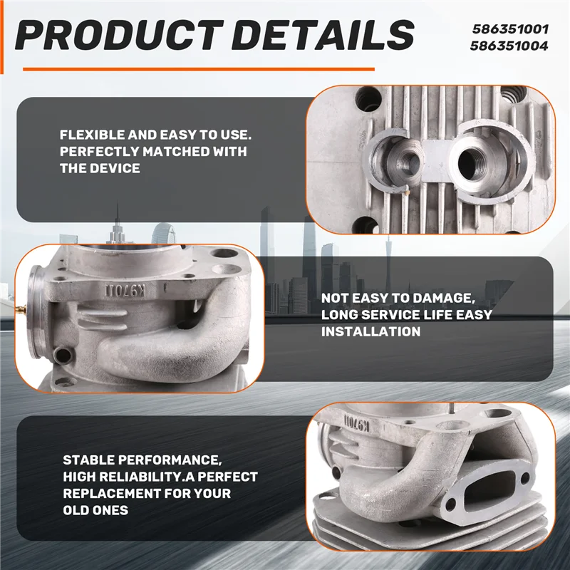 

BAAG-Cylinder Piston Kit For Husqvarna K970,K970 II,K970 III ,586351001 586351004 Cylinder Piston Gasket Mower Accessories