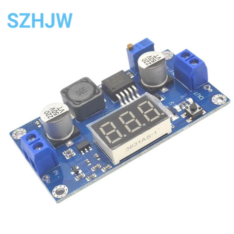 XL6009 DC-DC Boost Step Up Module Converter Digital Voltmeter Display Voltage Meter 4A Output 4.5-32V to 5-55V