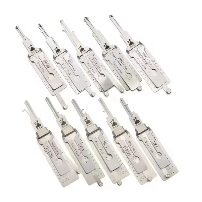 

【Best-selling】10 Pcs Set SMART Pick Products for Stainless Steel Professional Key Taking Tool European Car Door Pick Decoder