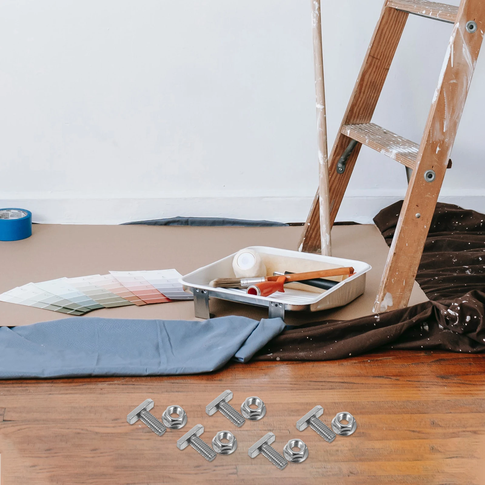 

10 set Stainless Steel Bolts M8 Thread T-Slot Sliding Screw 304 For Furniture Machinery Fixing Outdoor Indoor T-Track Hydrofoil