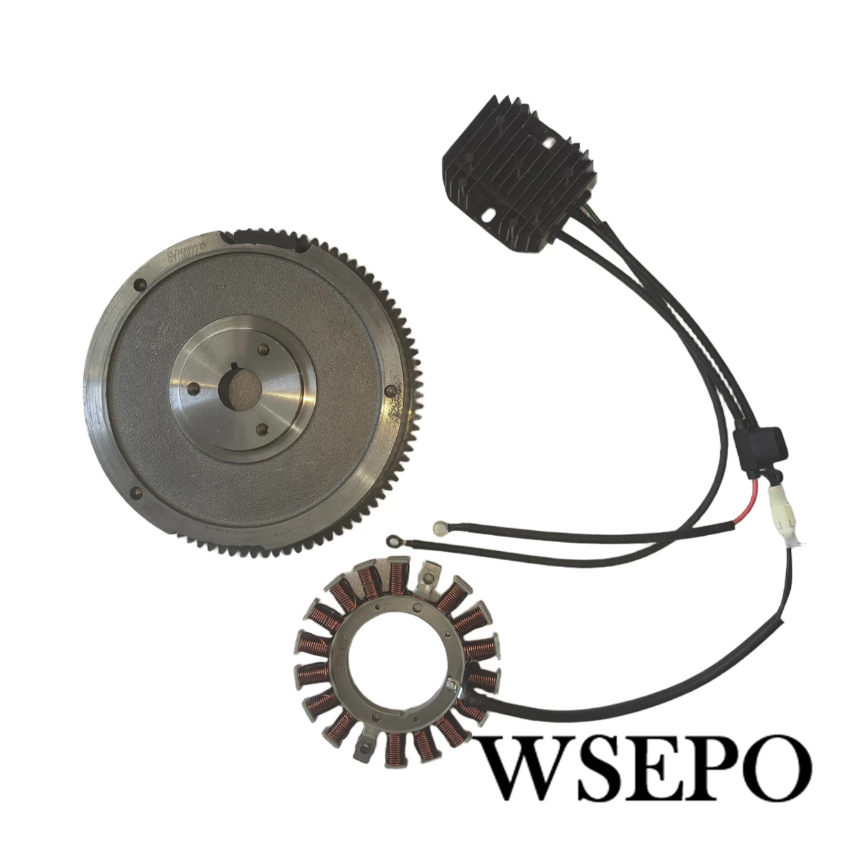 300W Flywheel Generator Stator Kit With Regulator Can Fit Senci SV750 744CC Duromax 713CC V Twin Engine Used Charging Purpose